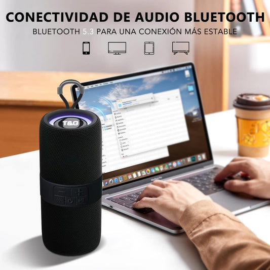 Altavoz Bluetooth con Luz RGB – Sonido Potente en Cualquier Lugar