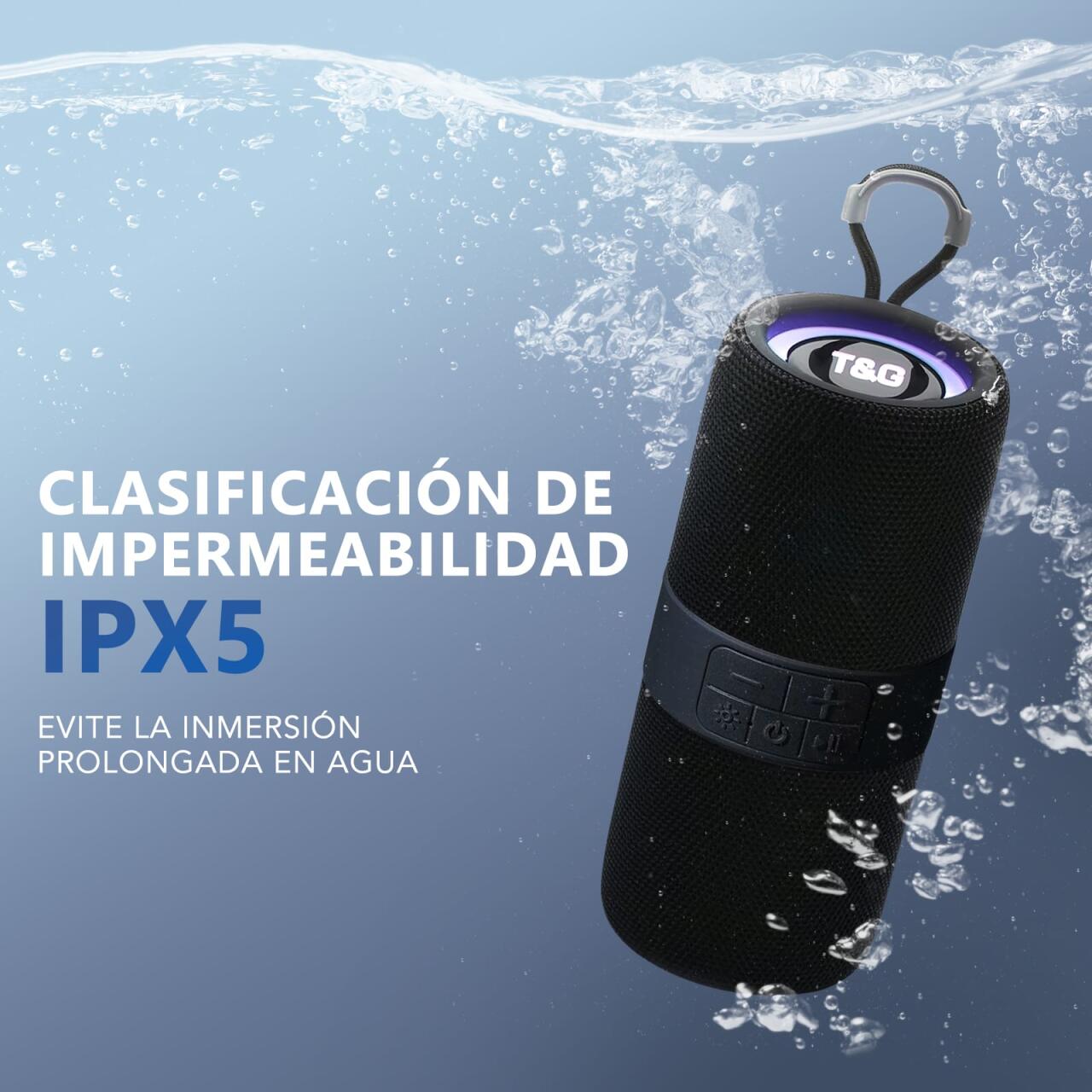 Altavoz Bluetooth con Luz RGB – Sonido Potente en Cualquier Lugar